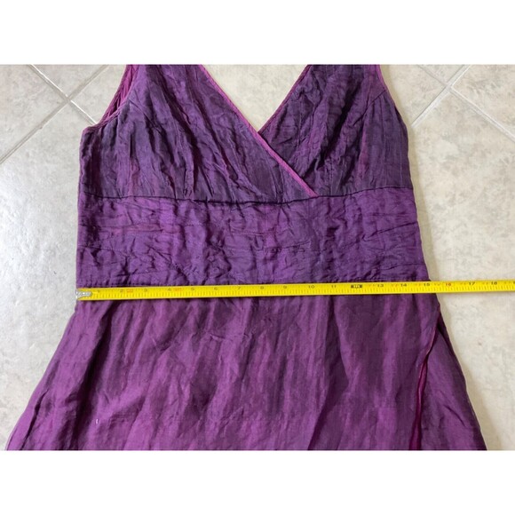 JASMINE Hand-loomed 100% Silk crinkle cocktail wedding, formal dress sz. Medium - Picture 14 of 14